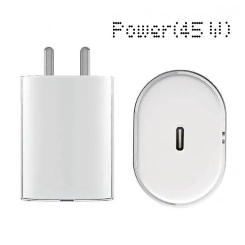Image of Original 45W Type-C Fast Charger Adapter Compatible with Nothing Phone (1), (2), (2a), Phone (3a), Phone (3a) Pro & CMF Models
