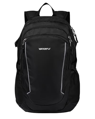 WATERFLY Rucksack Faltbar Wanderrucksack 28L: Tagesrucksack Faltrucksack Leicht Trekkingrucksack Klapprucksack mit Nassfach für Outdoor Wandern Reisen Camping Herren Damen