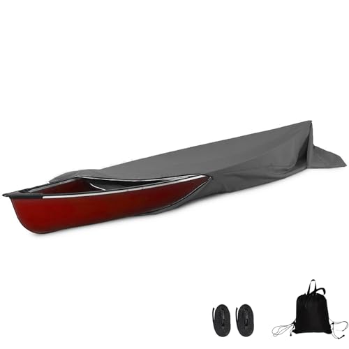 Cubierta impermeable 420D para kayak, canoa, barco, para almacenamiento al aire libre, protector solar, protector de protección para remolques, cubierta Oxford para tablas de remo, se adapta a 16 pies