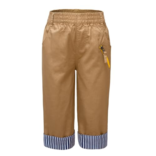 Pantalones cortos de algodón para niños con cintura elástica antirozaduras