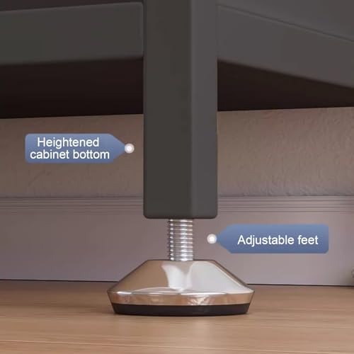 Armoires de rangement avec porte rabattable pour désencombrer votre support pour micro-ondes