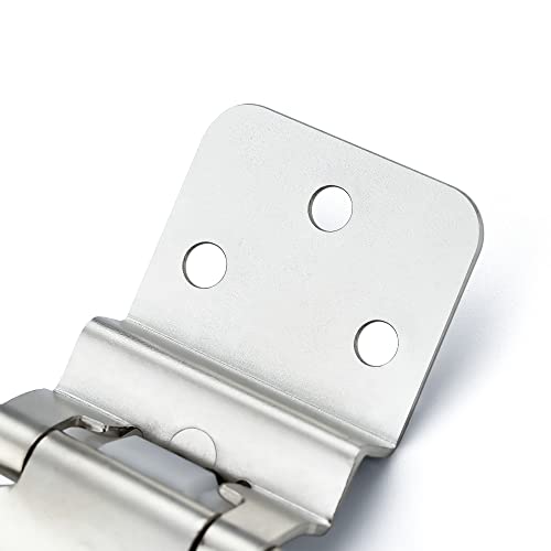 Image of Ravinte 60 Packs 30 Pair 3 /8 inch Inset Polished Chrome Cabinet Self Closing Hinges for Kitchen /Bathroom /Furniture Cabinets & Doors,Decorative Cupboard Hardware