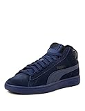 PUMA Unisex Smash V2 Mid WTR Hohe Sneaker, Blau Peacoat Black Peacoat, 36 EU