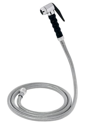BAGNOCLIC Douchette de Prélavage Professionnelle – Kit Complet avec Robinet, Flexible Renforcé, Support Mural et Ressort, pour Cuisine Industrielle et...