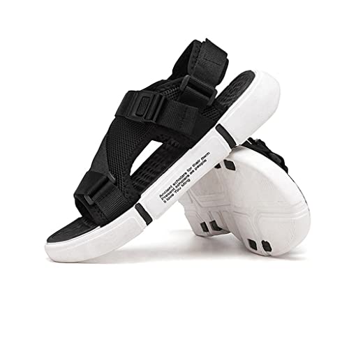 Casual Men Sandals Shoes Sandal Mens Sandles Outdoor Breathable Comfort Slip on Shoes Sandalias(D,8)