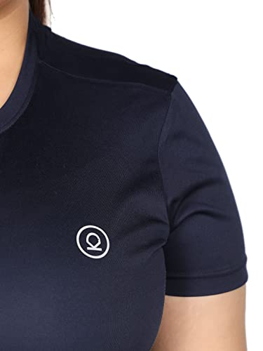 Image of CHKOKKO Women's Polyester Round Neck Regular Fit Gym Sports T-Shirt