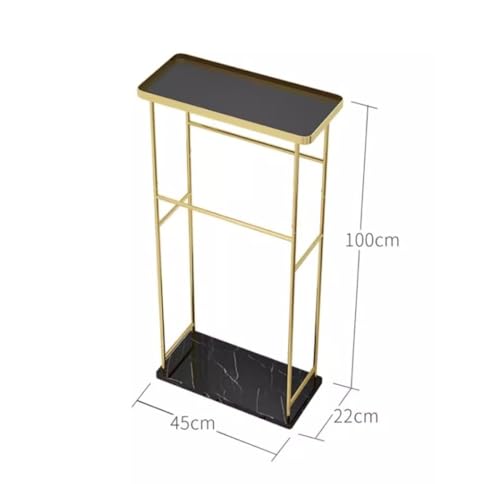 Porte-serviettes de luxe avec base en marbre véritable et finitions en fer forgé