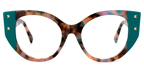 Image of VOOGLAM Stylish Oversize Cat-eye Blue Light Glasses for Women Anti Eyestrain Dry Eyes Eyewear Kornegay