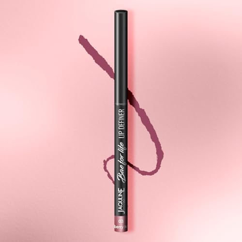 Image of JAQULINE USA Bae For Life Lip Definer lipliner | Long Lasting Lip Liner Pencil | Waterproof | Smudge Proof | Matte Finish | Paraben Free | Vegan & Cruelty Free Lipliner | Mulberry Mood 03, 0.3g