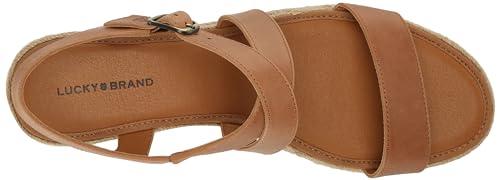 Image of Lucky Brand Women's Trianna Leather Wedge Sandal