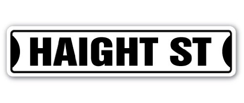 Photo 1 of HAIGHT Street Sign san francisco ashbury road SF | Indoor/Outdoor |  24" Wide Plastic Sign 6" X 24" Plastic Sign