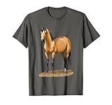 Beautiful Buckskin Dun Quarter Horse Stallion Horse Lovers T-Shirt