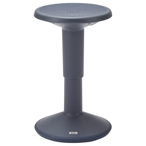 Image of Back2School Express Wobble Stool - Adjustable Height 15.7 inch-21.7 inch Active Learning Chair for Kids & Adults, Ergonomic Flexible Seating for Classroom, Homeschool & Office, 220 lbs Capacity, Grey
