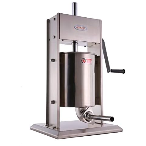 Hakka 15L/32LB Sausage Stuffer, Vertical Sausage Maker and Sausage Filler with 4 Sttuffing Tubes (15L) Cover