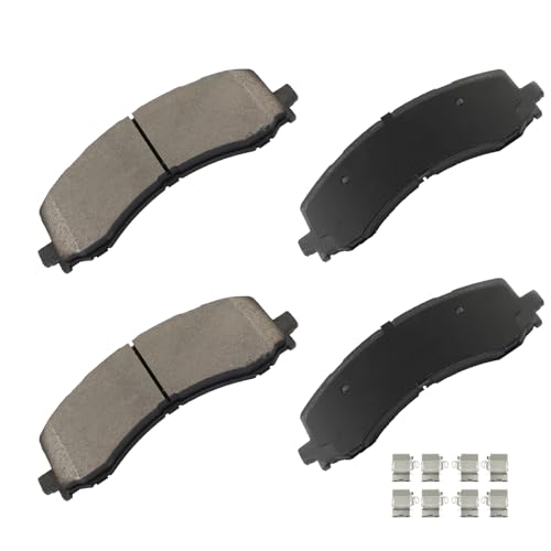 Image of cciyu D2382 Front Ceramic Disc Brake Pads Kit For Ford For Bronco 2023,For Ford For Expedition 2022-2023,For Ford For F-150 2021-2023,For Ford For F-150 Lightning 2022-2023