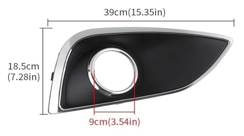 Cubierta faros antiniebla para Hyundai IX35 Tucson 2010-2012 capó marco parachoques izquierdo 2