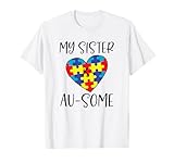 Photo Gallery my sister is au-some autismo consapevolezza puzzle cuore pezzo maglietta Photo Gallery my sister is au-some autismo consapevolezza puzzle cuore pezzo maglietta