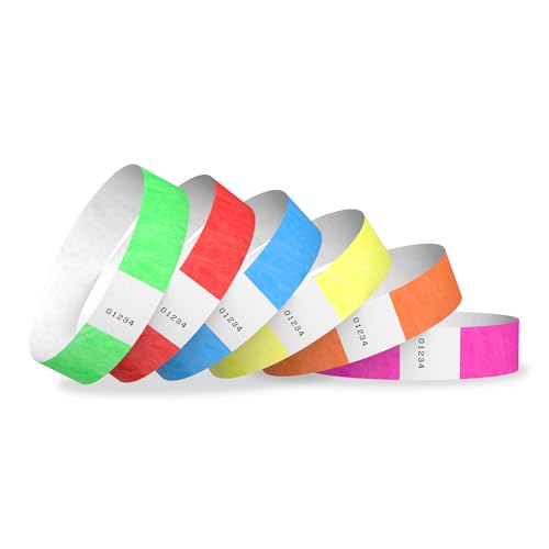 600 Wristco Tyvek Wristbands For Events, 6-Color Variety Pack – Tamper-Proof Design Prevents Reuse – Premium-Grade Bracelets For Hospital &Amp; Medical Id, Party, Vip Identification