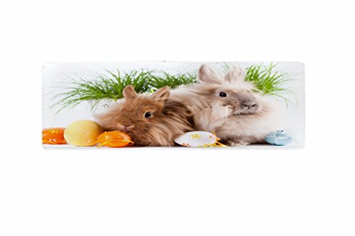 A.Monamour Badematten Badteppiche Badvorleger Ostereier Mit Bändern Häschen Ostern Urlaub Themen...