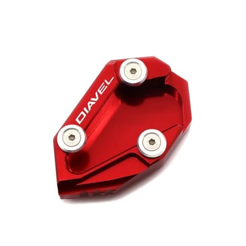 KCBHSH Plaque D'extension De Support Latéral pour Moto pour Ducati Diavel 1200 2010-2017, Plaque Élargie De Béquille en Alliage D'aluminium Side Stand...