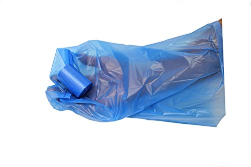 Image of Easy Open & Strong Leak-Proof Poop Bags Dog Waste Bags 13.25 x 9 inch Made in USA .Bags are easier to tie than standard 12 inch bags (Blue)