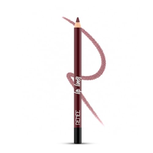 Image of RENEE Define Pencil Lip Liner - Wine Mess, Long Lasting & Smudge Proof, Full Coverage, Intensely Pigmented, Easy Glide Formula, Vitamin E & Castor Oil Infused, 1.2Gm