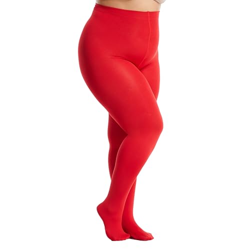 Image of Frola Plus Size Fleece Lined Tights Women Winter Warm Thermal Tights, 11+ Colors High Waisted Opaque Pantyhose