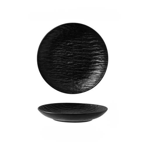 Hanmidou ��炵�̍ʂ� ���Z�� �d�؂� �v���[�g 2���g �M ��؂� �d�q�����W/�H��@�Ή� �Ζ�͗l�̔�������̐H��Z�b�g �ƒ� �� �V���v�� �p�Z�b�g (�u���b�N,7�i24.5cm�j)