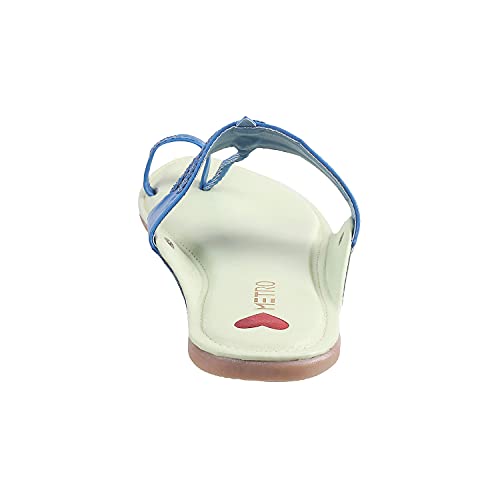 Image of Metro Women's Gold Leather Stylish Fashion Kolhapuris