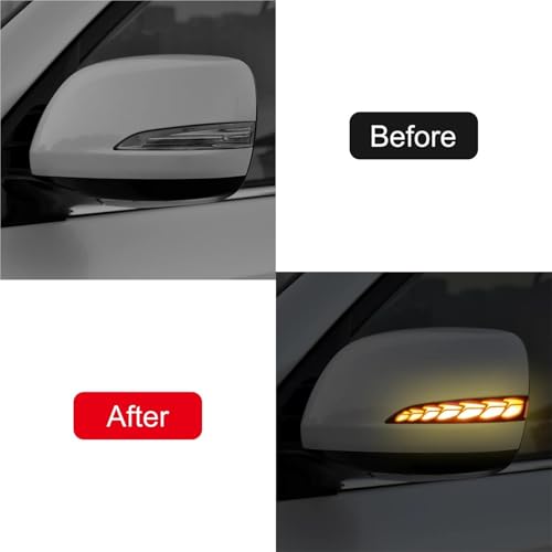 Luces intermitentes LED secuenciales con acabado ahumado para retrovisor 5