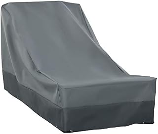 Outsunny Rectangular Patio Furniture Cover for Chairs Water UV Resistant Protection 600D Oxford Fabric Rattan Lounge Clean Cover, 200 x 86 x 82cm