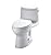 TOTO MS604114CEFRG#01 UltraMax II One-Piece Elongated 1.28 GPF Universal Height Toilet with Right-Hand Lever and CEFIONTECT, Cotton White