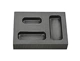 1/4 oz 1/2 oz 1 oz Ounce Combo Gold Graphite Ingot Mold Crucible for Melting Casting Refining Scrap Precious Metal Jewelry