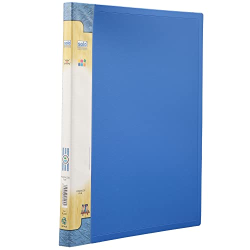 Solo FC Punchless Lever Clip File | Transparent Pocket, Office Document File Folder for Papers & Projects, Display Presentation Organizer Plastic File
