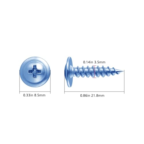 Image of Wensilon(400 pcs)#6x3 /4 inch Phillips Truss Head Wood Screws Galvanizing Quick Metal Self Tapping.