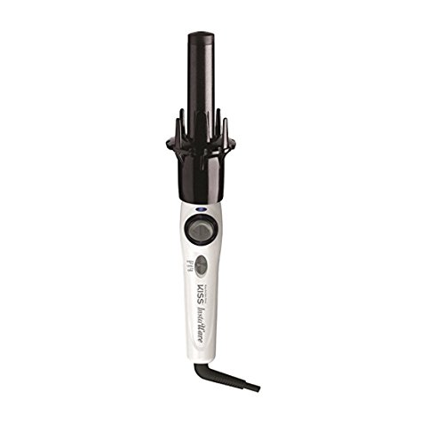KISS Instawave Deluxe Automatic Rotating Curling Iron, Self-Spinning, Ceramic Ionic Technology,...