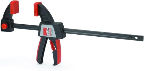 Image of BESSEY EZS Series 6 in Trigger Style Clamp, EZS15-8 - 445 lb Clamping Force - Fast Acting One Hand Woodworking Clamps for Wood working, Carpentry, Home Improvement, DIY, Construction Projects