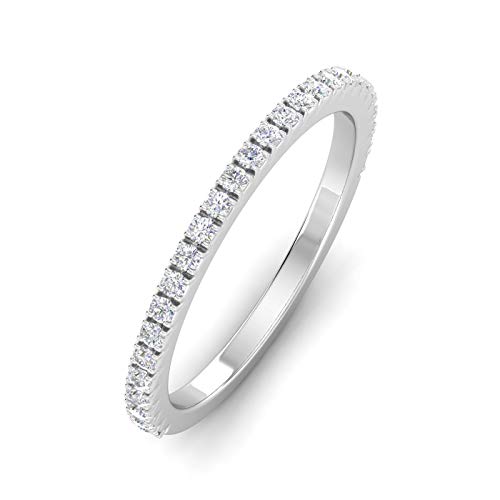 1/4ctw Diamond Wedding Band in 10k White Gold2