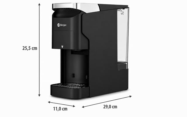 BERGER Camp&Brew Camping Kaffeemaschine | 3in1 für Kapseln & Pulver