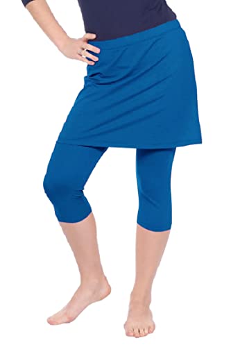Kosher Casual Women's Skirted Capri Leggings for Exercise & Swim