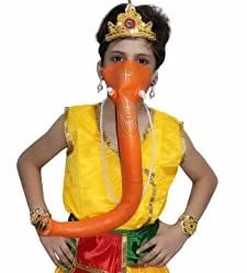 Image of Kaku Fancy Dresses Lord Ganesha Sund /Trunk Of Ganesha for Ramleela /Dussehra /Mythological Accessories For Ganesha Costume Accessories