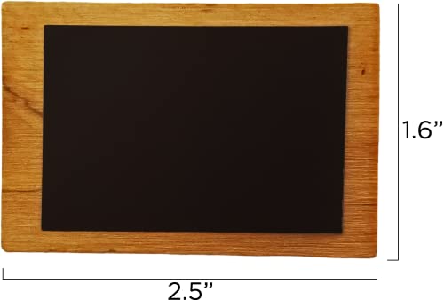 Imán decorativo de madera de olivo 1.6 x 2.5 pulgadas miniatura 2
