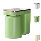 Estante para cepillos de Dientes, Soporte de Pared para Pasta Dental sin Perforaciones, Gancho Adhesivo ahorrador de Espacio con Vaso extraíble, Ideal para apartahoteles.