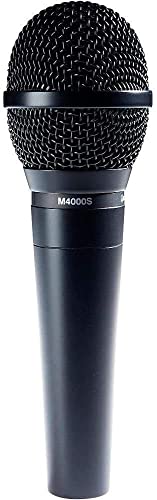 Audio-Technica M4000S Handheld Dynamic Microphone Bundle With Stand, Xlr Cable, And Austin Bazaar Polishing Cloth #TOP2