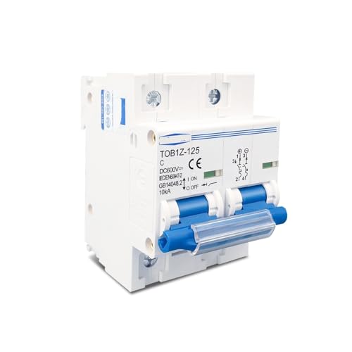 Disyuntor fotovoltaico 600V 2P 100A interruptor magnetotérmico DC solar