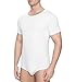 Landofgenie Men's Onesie Short Sleeve Romper Crotch Snap Shirt Solid Bodysuit One Piece Pajamas Tops White M