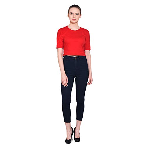 Image of Geum Women's Cotton Round Neck Half Sleeve Top