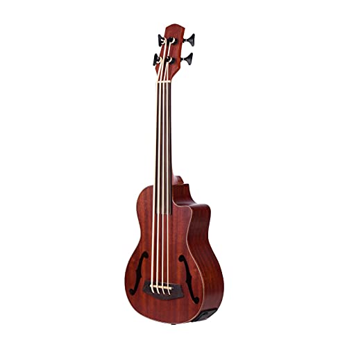 Ukulélé Basse Acoustique Électrique en Bois De 30 Pouces UKulélé - Les Beatles, Paul McCartney, John Lennon, RIngo Starr, George Harrison Ukulélé Basse Acoustique Électrique en Bois De 30 Pouces UKulélé