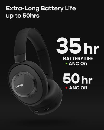 Cleer Audio Alpha Adaptive ANC Bluetooth Headphones, Midnight Black - image 5
