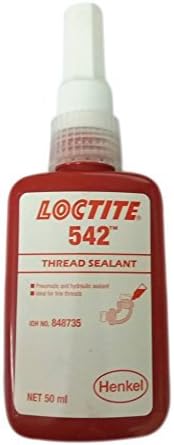 Loctite 542-50ml - Thread Sealant - Medium Strength - Hydraulic - Pneumatic Gas and Oil Pipe Thread Sealant for Fine Threads - 40 Pack
